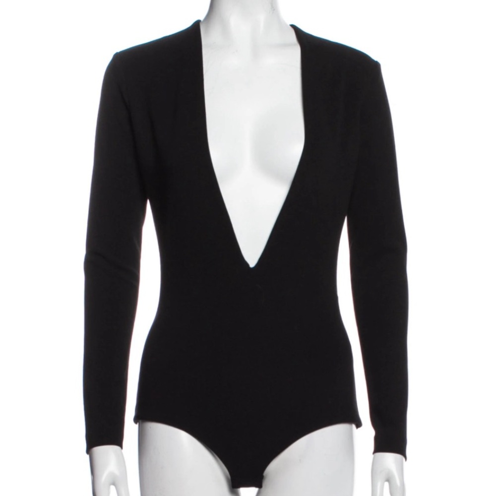 Solace London Black Bodysuit Size 2 NWT